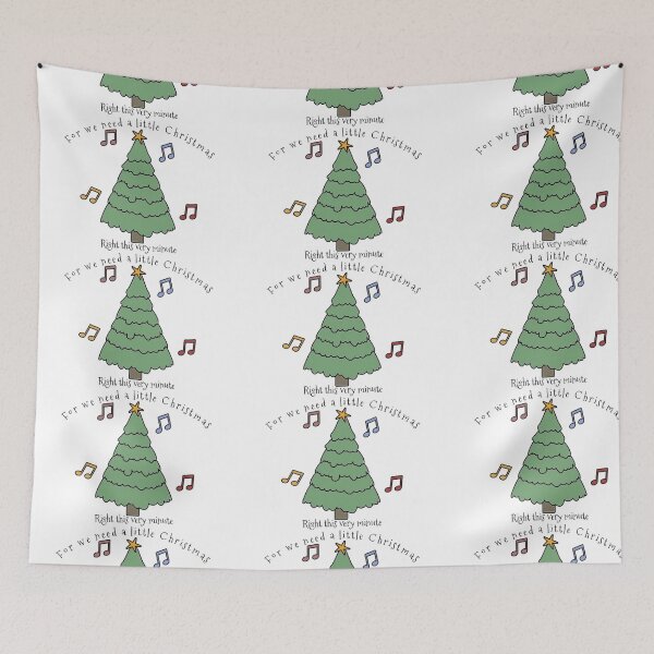 Item preview, "For we need a little Christmas; Right this very minute" Mame  designed and sold by rosesbwayshop.