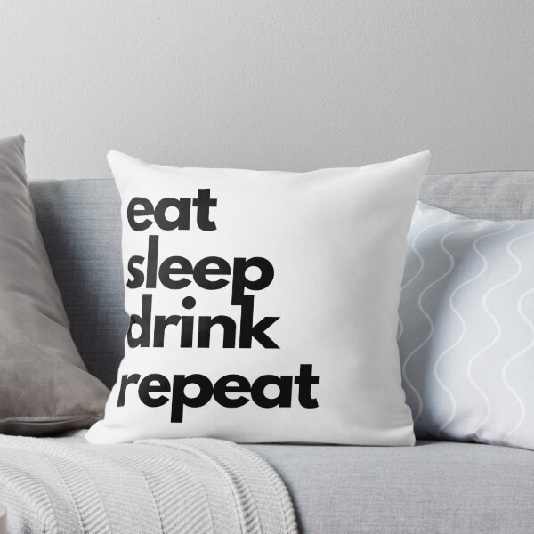 Item preview, Eat Sleep Drink Repeat for Alcoholic Art Print designed and sold by BleeArtwork.