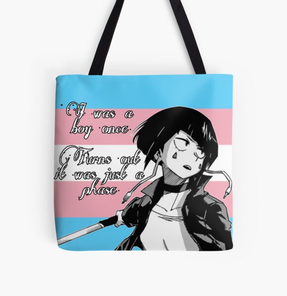 My Hero Academia Jirou Kyoka Transgender Pride Flag Tote Bag For Sale By Queerwriter Redbubble 