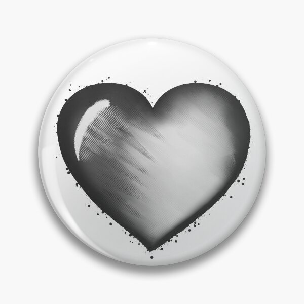 Item preview, Sketch Grey Heart  designed and sold by Neevyy.