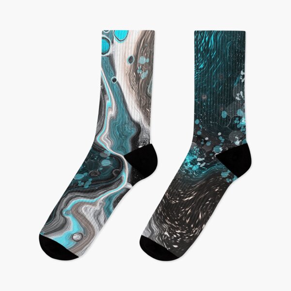 Item preview, Winter Storm, digital fluid pour with cells designed and sold by MayGreenAbgrall.