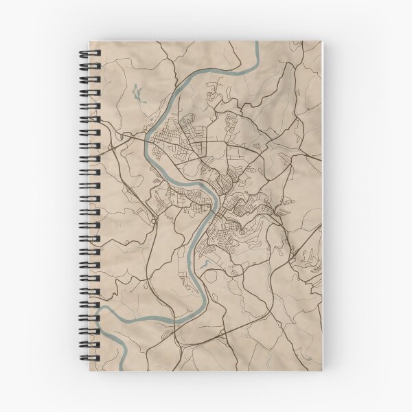 Item preview, Morgantown Sepia Map designed and sold by CPTVDesign.