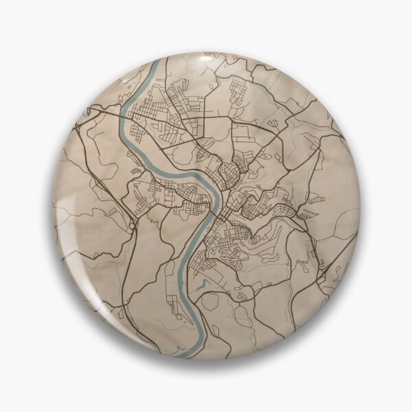 Item preview, Morgantown Sepia Map designed and sold by CPTVDesign.