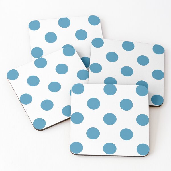 Item preview, Blue big polka dots designed and sold by Molounik.