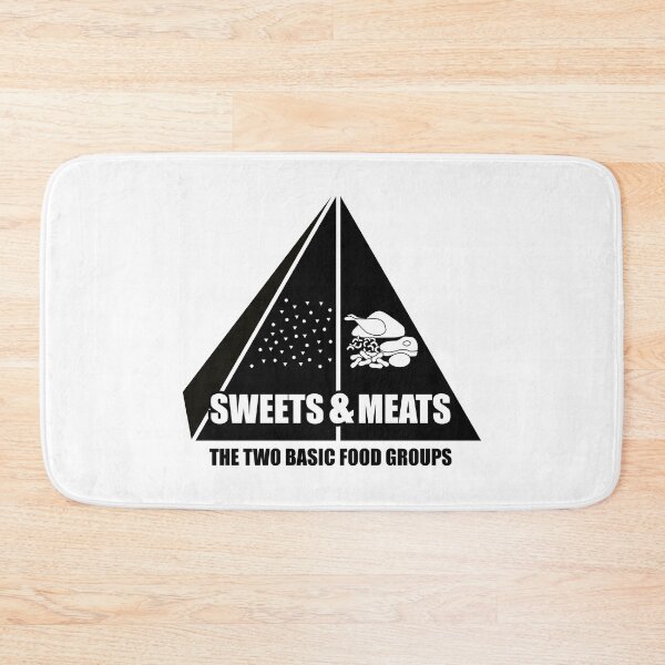 Item preview, Sweets and Meats Food Pyramid, the two basic food groups designed and sold by Callmejohn.