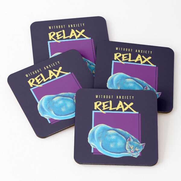 Item preview, Cute Cat without anxiety, relax designed and sold by decasoart.