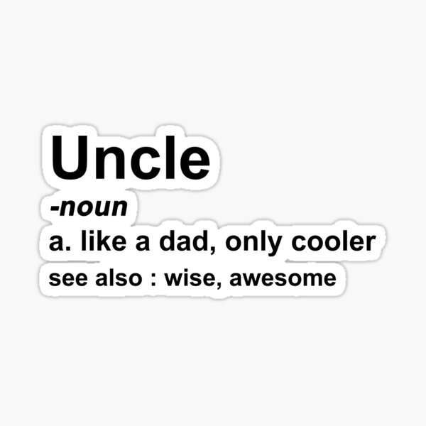 Artikel-Vorschau von Onkel Definition Lustiges Familienbruder Geschenk Humor Grafik, designt und verkauft von Andrea Lina.