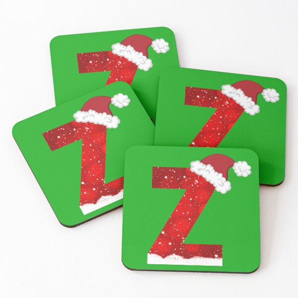 Artikelvorschau, Snowy Letter Z mit Weihnachtsmütze entworfen und verkauft von LiveAndGlow.