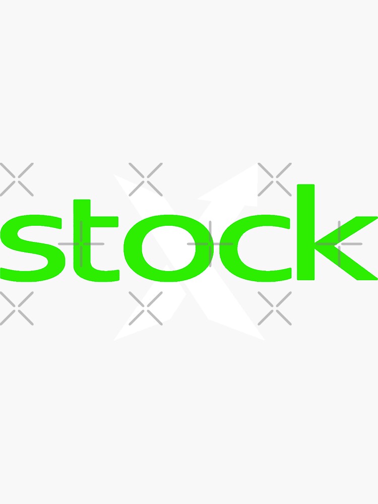 "Stock X , marketplace" Sticker for Sale by ELMINOS Redbubble