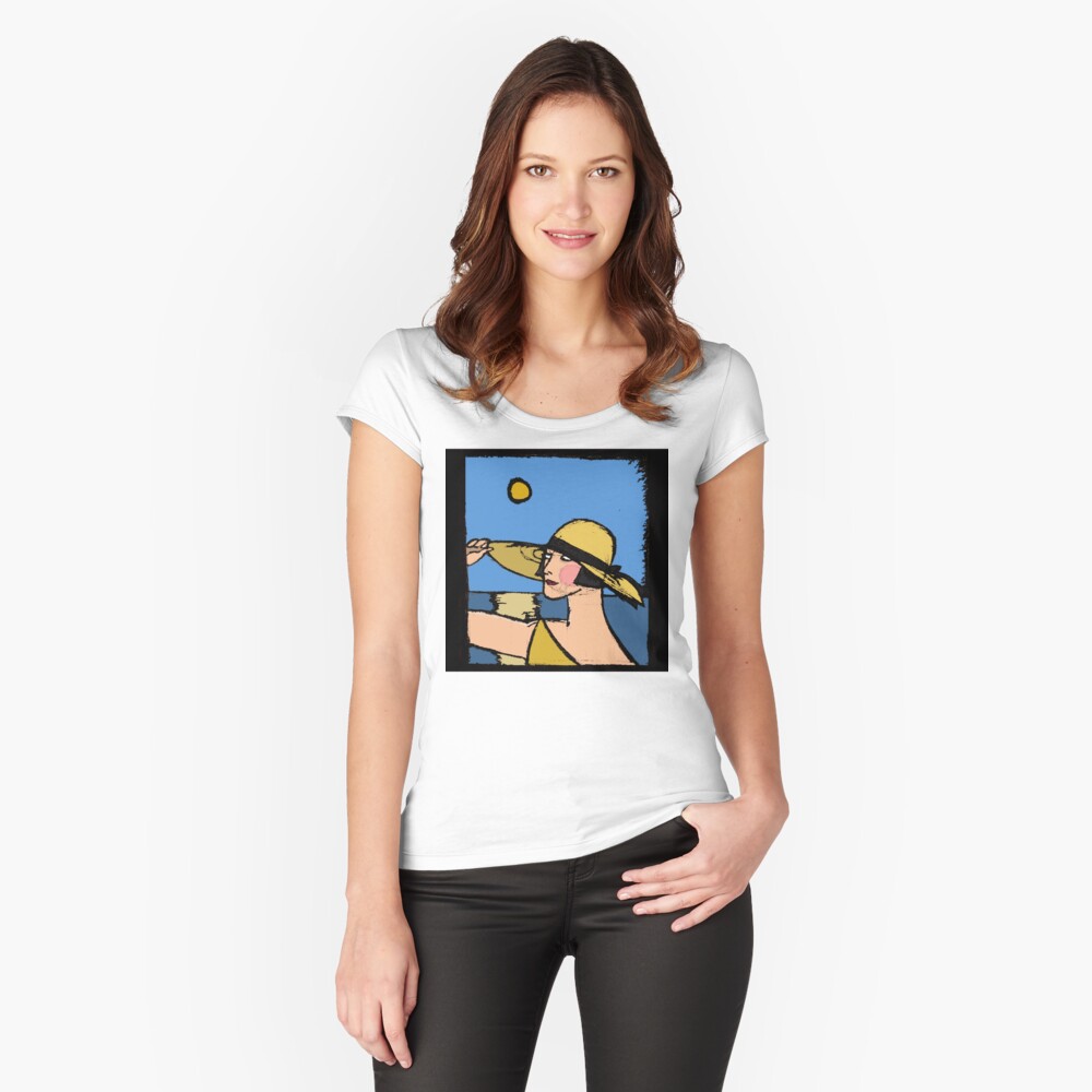 Item preview, Fitted Scoop T-Shirt designed and sold by kittenry.