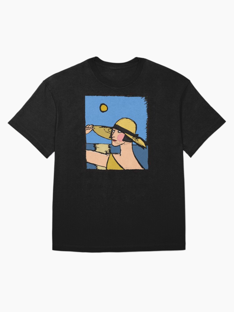 Thumbnail 3 of 7, Oversized T-Shirt, Adaptation of Marty's "Sur la Digue" designed and sold by kittenry.