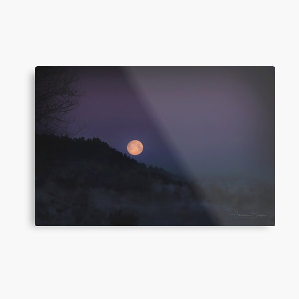 Montana Full Moon Metal Print