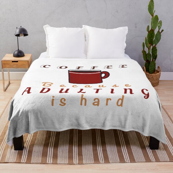 Item preview, Coffee because adulting is hard designed and sold by CricketDoodles.