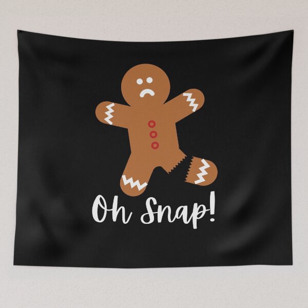 Item preview, Oh Snap! Gingerbread Man Cookie Funny Christmas designed and sold by TeesForNerds.