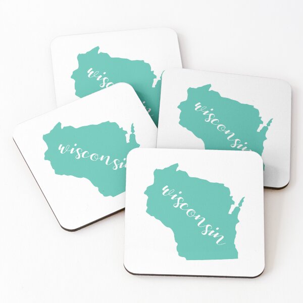 Item preview, Teal Wisconsin State WIS designed and sold by agdesigns6.