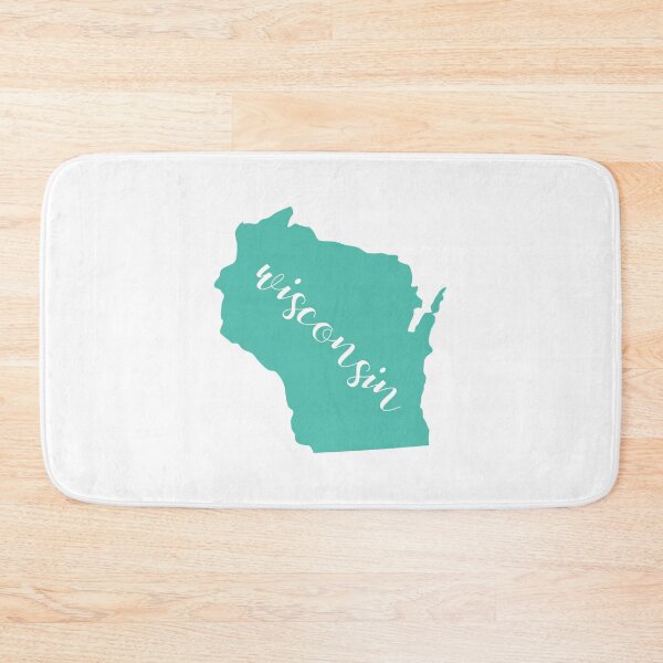 Item preview, Teal Wisconsin State WIS designed and sold by agdesigns6.