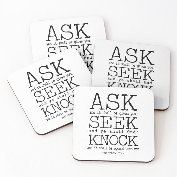 Item preview, ask seek knock matthew 7 7 designed and sold by PUNCH ME IN SHOP.