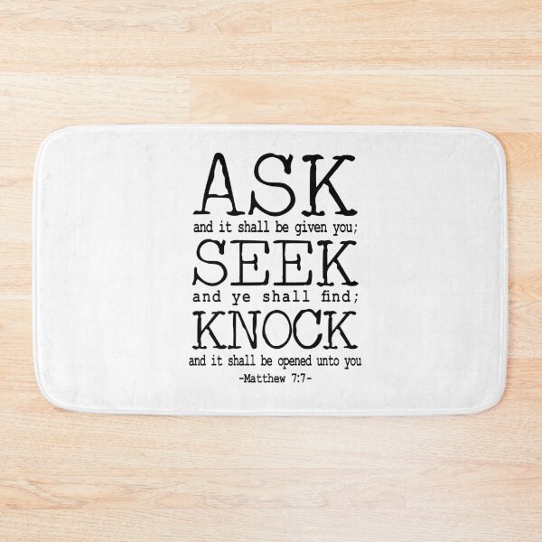Item preview, ask seek knock matthew 7 7 designed and sold by PUNCH ME IN SHOP.