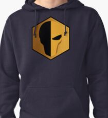 Deathstroke Helmet Emblem Pullover Hoodie