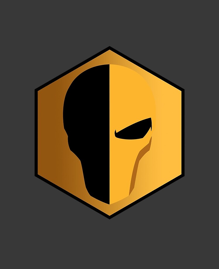 Deathstroke Helmet Emblem Ipad Case Skin By Kirkdstevens Redbubble