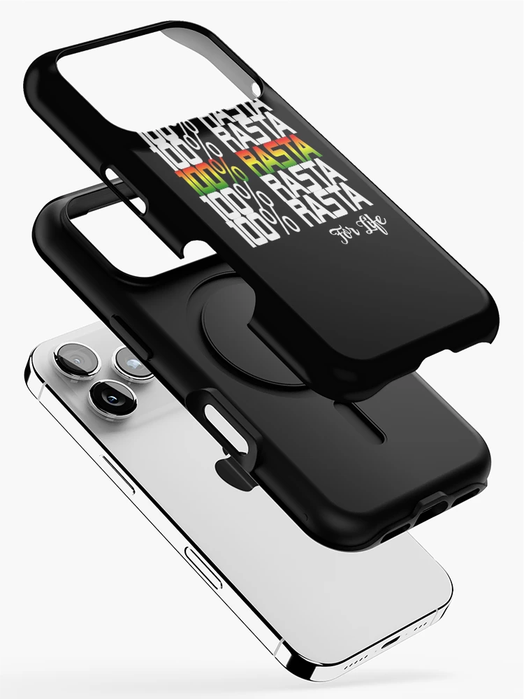 Thumbnail 2 of 4, iPhone Case, 100% Rasta in Rasta Colors for Reggae Fans designed and sold by RastaColors.