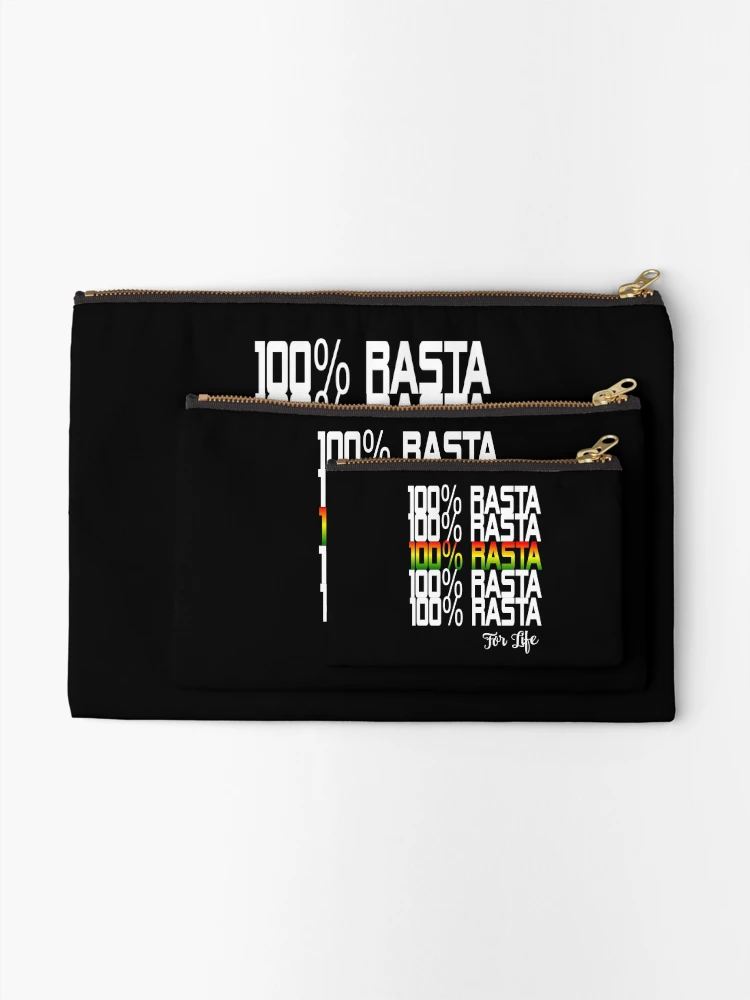 Thumbnail 2 of 4, Zipper Pouch, 100% Rasta in Rasta Colors for Reggae Fans designed and sold by RastaColors.
