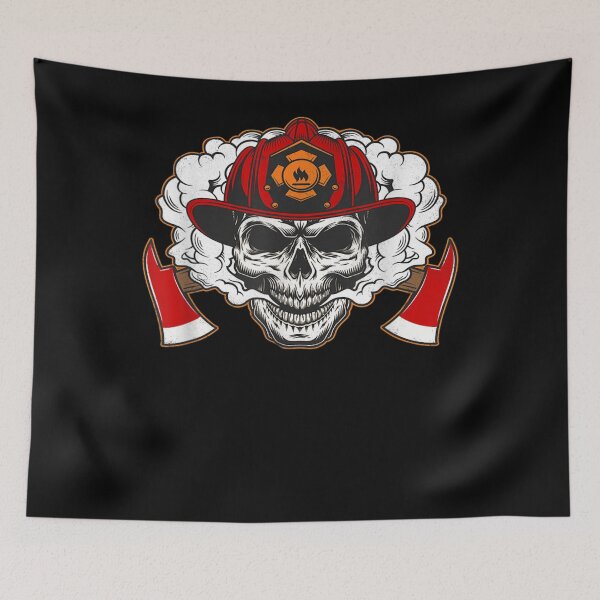 Item preview, Firefighter Skull - Professional Fire Emergency Rescuer designed and sold by TheBloom98.