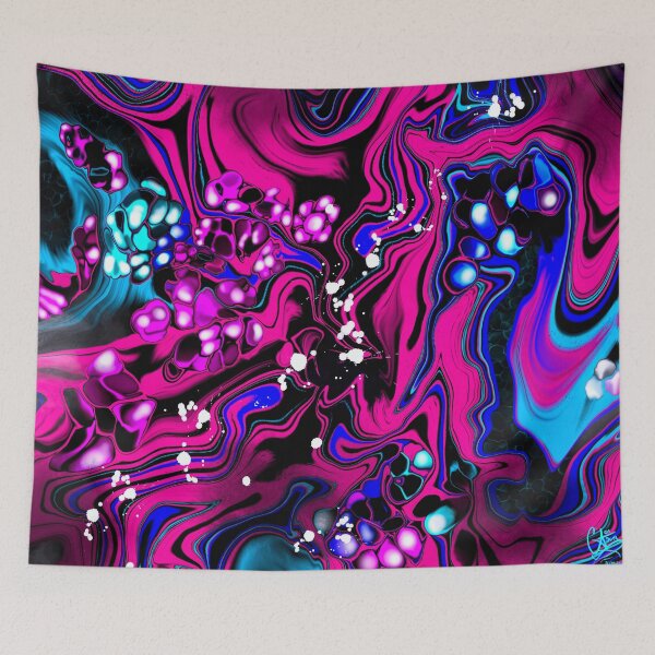Item preview, Burst, digital fluid pour with cells designed and sold by MayGreenAbgrall.