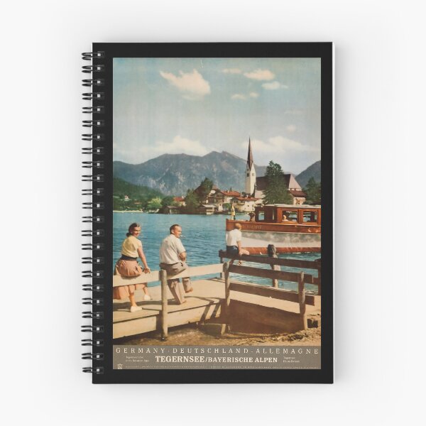 Item preview, retro classic Tegernsee Bayerische Alpen poster designed and sold by CorasPosters.