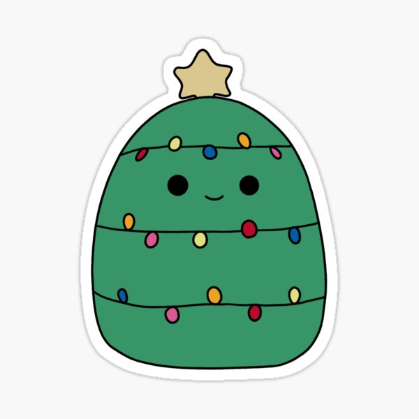 Christmas Tree Squishmallow- Carol the Christmas Tree Squishmallow Sticker