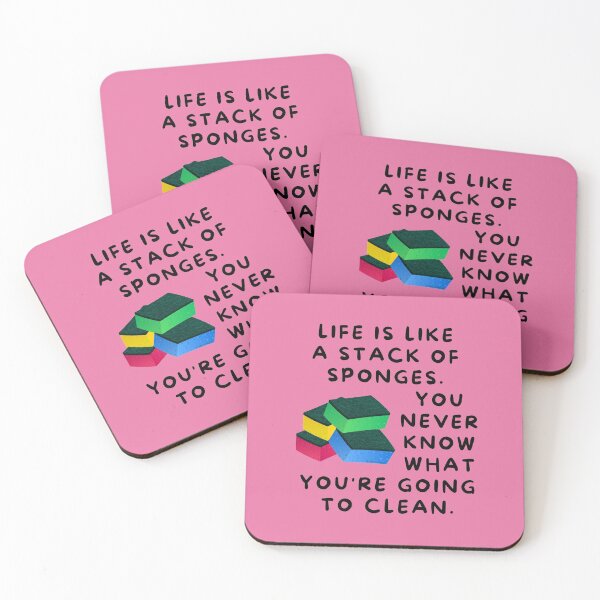 Item preview, Life is Like a Stack of Sponges Housekeeping Humor designed and sold by SavvyCleaner.