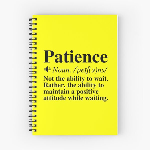 Item preview, Patience Definition - Insightful, Motivational Quote designed and sold by mind-illusions.