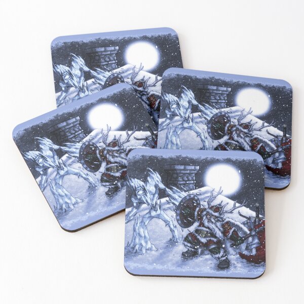 Item preview, The Battle for Christmas, Santa vs Jack Frost designed and sold by Brina Williamson.