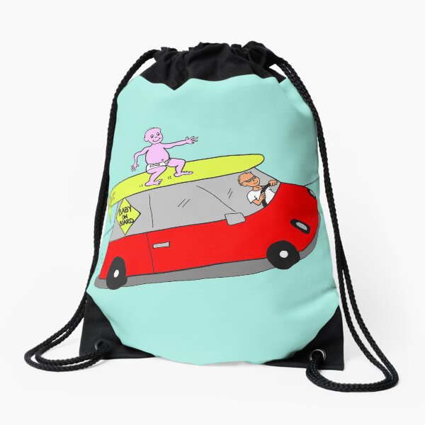 Baby On Board Drawstring Bag
