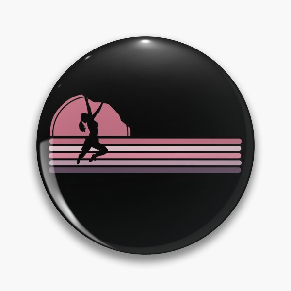 Item preview, Woman Bouldering Rock Climbing - Pink Sunset designed and sold by HeatherPore.