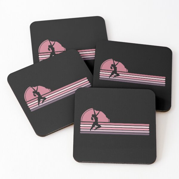 Item preview, Woman Bouldering Rock Climbing - Pink Sunset designed and sold by HeatherPore.