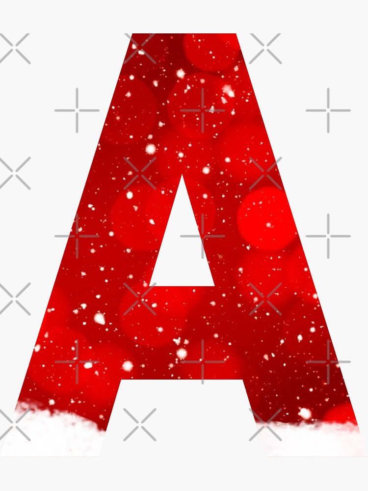 Sparkly Christmas Letter L Sticker for Sale by LiveAndGlow