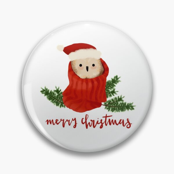 Item preview, Merry Christmas Rockefeller the Owl designed and sold by pentip-pip.