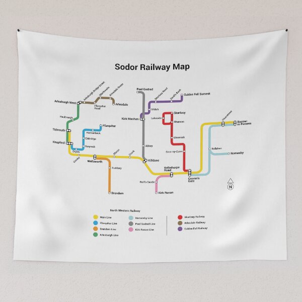 Item preview, Sodor Railway Map - TTC Style, Light designed and sold by lineco.