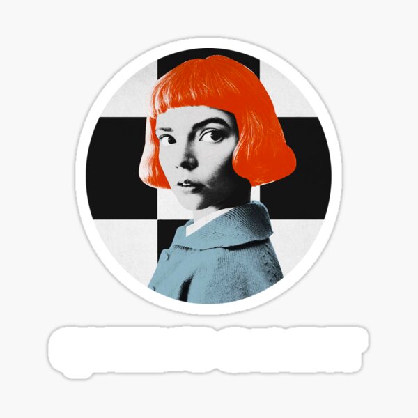 Vintage Look Of Queen's Gambit Sticker