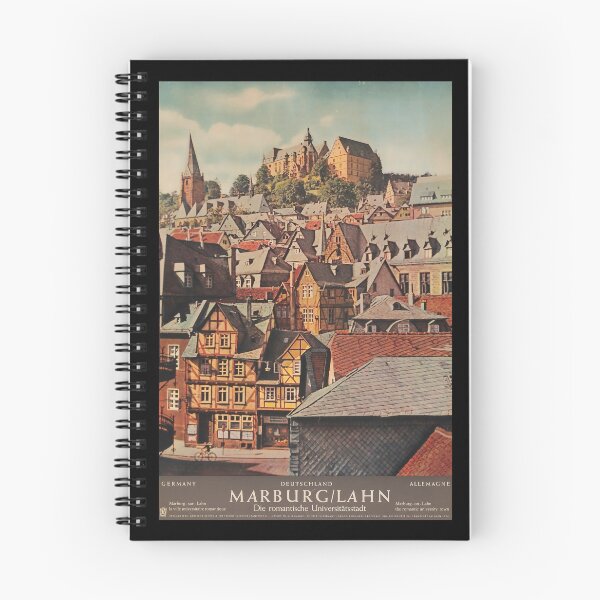 Item preview, retro classic Marburg Lahn poster designed and sold by CorasPosters.