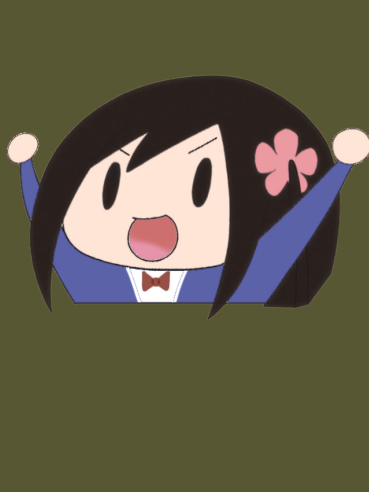 Hitori Bocchi going wahaha in cute anime style drawing