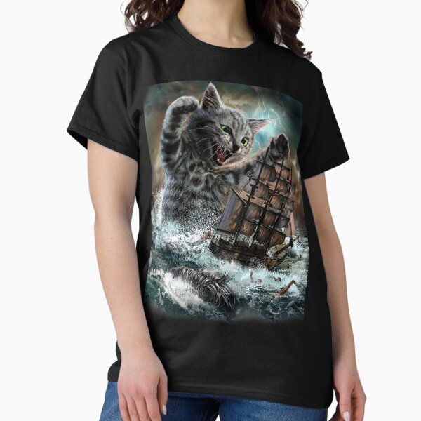 Item preview, Monster Tabby Cat Ambush Battle Ship designed and sold by Fox-Republic.