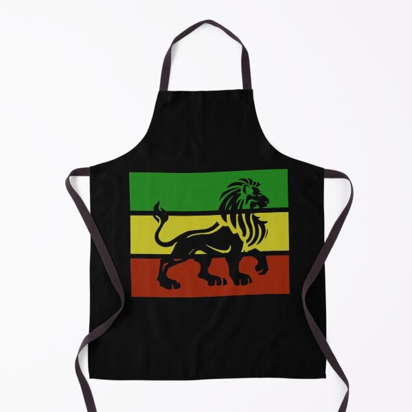 Item preview, Black Rasta Lion on Rasta Flag Jamaican Reggae Design designed and sold by RastaColors.