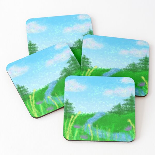 Item preview, bright flower scene  designed and sold by BisonDraw.
