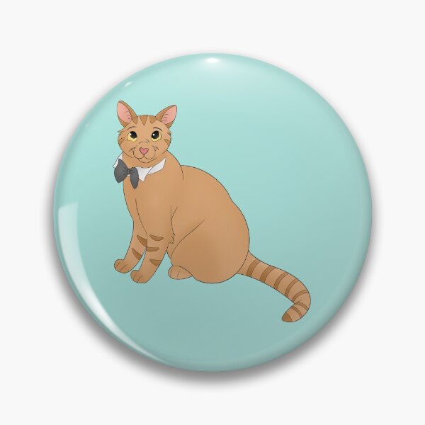 Item preview, Cartoony Orange Cat with Bow Illustration  designed and sold by pawtraitdreams.