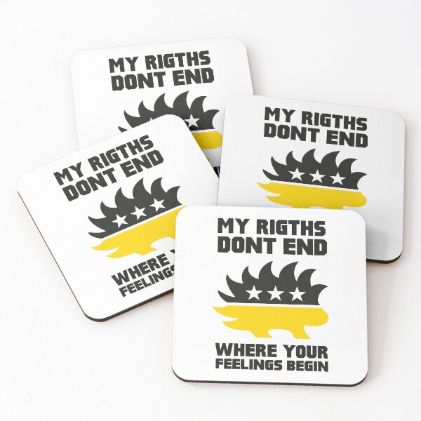 Item preview, Porcupine My Rights Dont End Where Your Feeling Begin designed and sold by LibertarianSt.