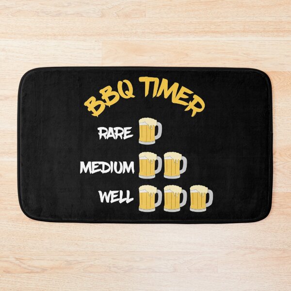 Item preview, barbecue meat lover grilling and smoking timer with beers  designed and sold by champagnemoment.