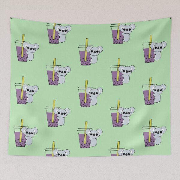 Item preview, Kawaii koala with boba designed and sold by aliartthings.
