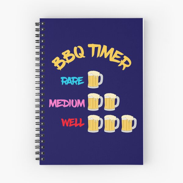 Item preview, barbecue meat lover grilling and smoking colourful timer with beers  designed and sold by champagnemoment.